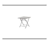 Hespéride Table de jardin pliante Greensboro – Carrée 2 places Acier époxy antirouille – Café