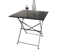 Table de jardin carrée pliable – 70x70x70 cm – Métal gris – Pratique et résistante