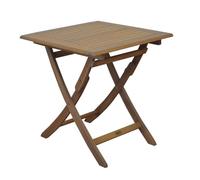 Table de jardin carrée pliante en acacia - Sophie - 2 tailles