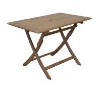 Table de jardin carrée pliante en acacia - Sophie - 2 tailles