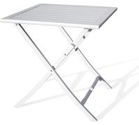 Paris Prix Table de jardin carrée pliante MARIUS 70x70 cm en aluminium Gris