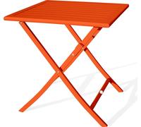 Table de jardin carrée pliante en aluminium