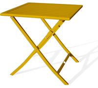 Table de jardin carrée pliante en aluminium
