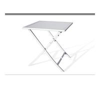 Table de jardin carrée pliante en aluminium