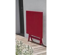 Table de jardin carrée pliante en aluminium