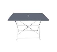 Table rectangulaire d'extérieur pliante Bistro en acier - Gris