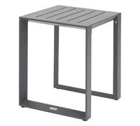 Table de jardin d'appoint carrée en aluminium EVASION - Graphite