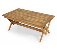 Table de jardin de style moderne, en bois brun, stable, table basse, durable