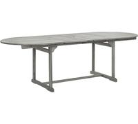 vidaXL Table de jardin (160-240)x100x75 cm en bois massif d'acacia