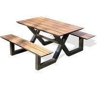 Table de jardin en aluminium et plateau HPL