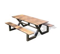 Table de jardin en aluminium et plateau HPL