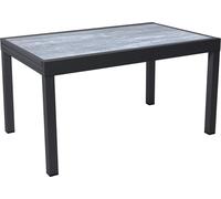 Table de jardin en aluminium extensible "Lagos" - 140/280 x 90 x 76 cm - Gris