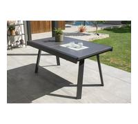 Table de jardin en aluminium - gris anthracite