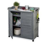 Table de jardin en bois avec rangement