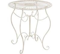 Table de jardin ronde en fer forgé INDRA - CLP - Ø 70 cm - 6 couleurs au choix