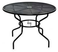 Table de jardin en métal ZWMT-51 avec plateau en fil de fer ø 106 cm