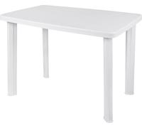 Table de jardin en plastique FARETTO - env. 100 x 70 x 72,5 cm - Couleur : blanc