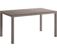 Table de jardin en plastique Leziter Tulsa, couleur cappuccino