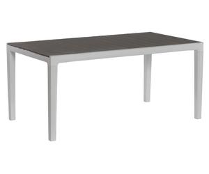 Table de jardin en résine avec lattes effet bois Keter Harmony