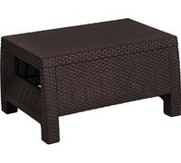 Table de jardin en rotin artificiel CORFU marron