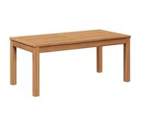 vidaXL Table de jardin en bois de teck massif 95 x 45 x 40 cm Marron