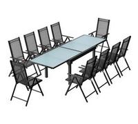 Salon de jardin extensible : 10 places