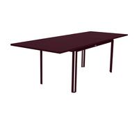 Table de jardin extensible 10 personnes FERMOB Costa 160 / 240 x 90 cm - Cerise Noire