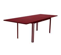 Table de jardin extensible 10 personnes FERMOB Costa 160 / 240 x 90 cm - Piment