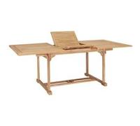 vidaXL Table de jardin extensible 150-200x100x75 cm en teck massif