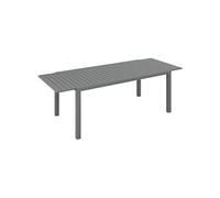 Table de jardin extensible 6-8 personnes dim. 180/240L x 94l x 73H cm alu gris