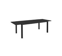 Outsunny Table de jardin extensible aluminium rectangulaire 180/240×94×73 cm 6–8 personnes Noir