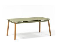 Table de jardin extensible aluminium - Alicante - L.180/230 x l.100 x H.76 cm - 8/10 personnes