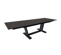 Table de jardin extensible aluminium - Amber - L.180/230/280 x l.100 cm - 8/12 personnes