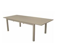 Table de jardin extensible aluminium - Genes - L.160/240 x l.100 cm - 6/10 personnes