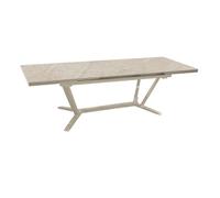 Table de jardin extensible aluminium Lames - Vita - L.180/240 x l.100 cm - 8/10 personnes