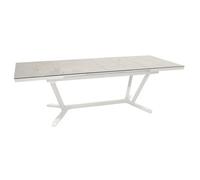 Table de jardin extensible aluminium plateau à lames Kedra® - Vita - L.180/240 x l.100 cm - 8/10 personnes