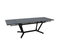 Table de jardin extensible aluminium plateau HPL - Vita - L.180/230/280 x l.100 cm - 8/12 personnes
