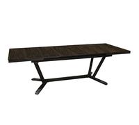 Table de jardin extensible aluminium plateau HPL - Vita - L.180/240 x l.100 cm - 8/10 personnes