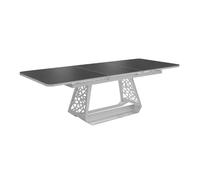 Table de jardin extensible aluminium plateau Kedra - Ré - L.180/240 x l.100 cm - 6/8 personnes