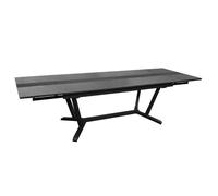 Table de jardin extensible aluminium plateau stratifié - Galleo - L.180/230/280 x l.100 cm - 8/12 personnes