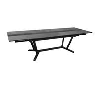 Table de jardin extensible aluminium plateau stratifié - Galleo - L.180/230/280 x l.100 cm - 8/12 personnes