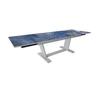 Table de jardin extensible aluminium - Amber - L.180/230/280 x l.100 cm - 8/12 personnes