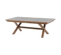 Table de jardin extensible AXIOME Graphite Honey 10 places - Aluminium traité époxy Hespéride