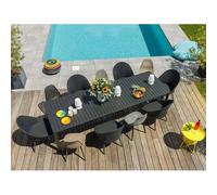 Table De Jardin Extensible En Aluminium, Rectangulaire Palma - Jardiline Multicolore