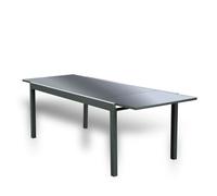 Table de jardin extensible en verre HOME DELUXE SOL - 180/240 x 90 cm