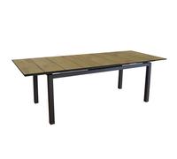 Table de jardin extensible Proloisirs Hivaoa 180 / 240 x 90 cm - Graphite / Bois