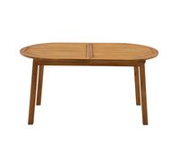 Table de jardin extensible rallonges intégrées en bois massif L160-210 cm MAYEL