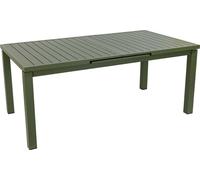 Table Rectangulaire Extensible Santorin 8/10 Personnes En Aluminium Finition Uni Kaki - Jardiline Multicolore