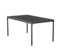 Table de jardin Four 160x90cm céramique powder-coated aluminum frame