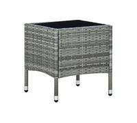 vidaXL Table de jardin 40x40x45 cm - Gris